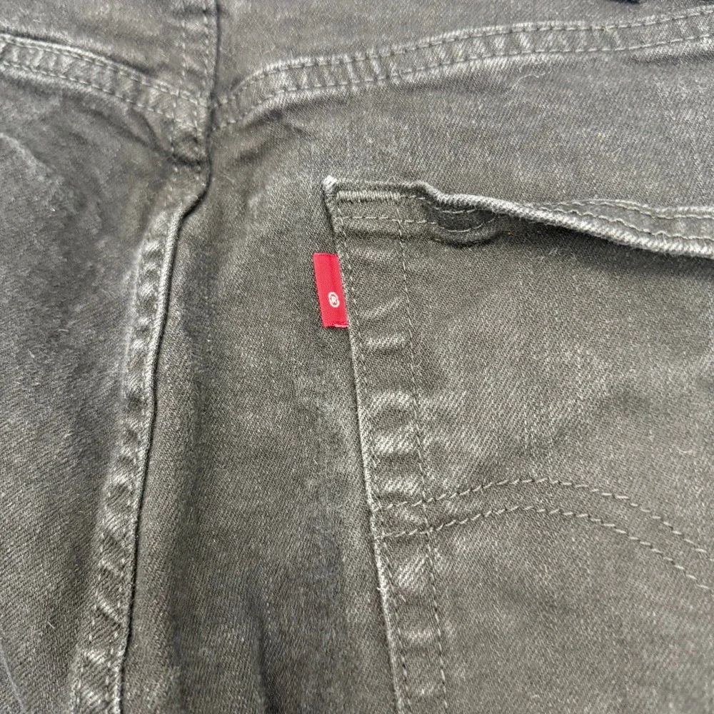 Levi's 505 Regular Fit Men 40x32 Black Jeans Straight Leg Denim Gorpcore Classic